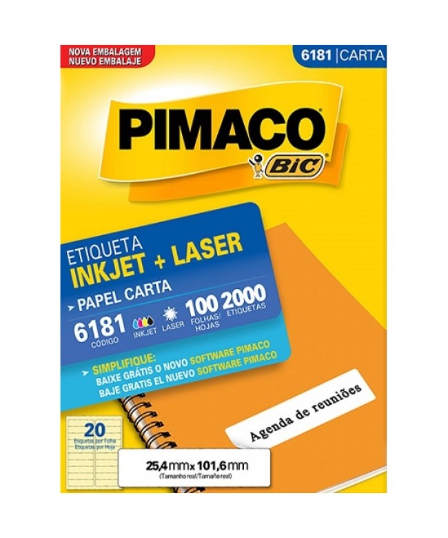 Etiqueta 6181 carta - Pimaco